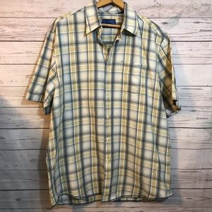 Tommy Bahama Denim Button Down Plaid Shirt XL